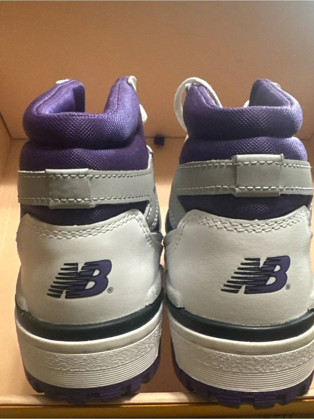 New Balance White & Purple 650 Men’s Sneakers